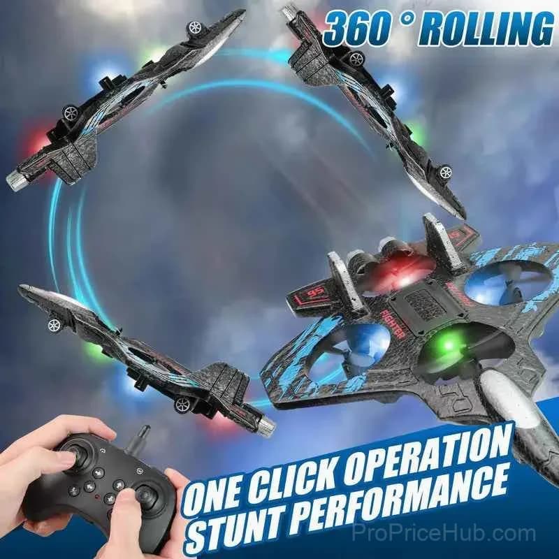 360° Stunt RC Drone with Flip and Glow Lights - View 3