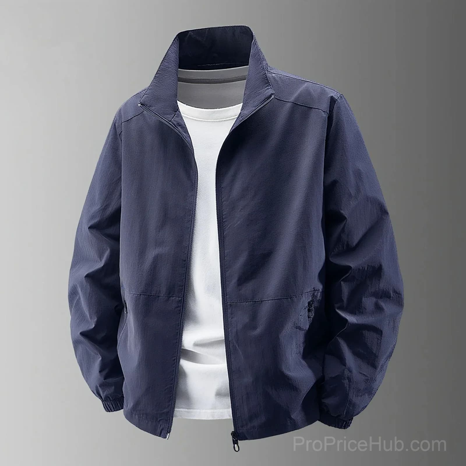 Men's Big & Tall Quick-Dry Standing Collar Outdoor Jacket M-5XL - View 18