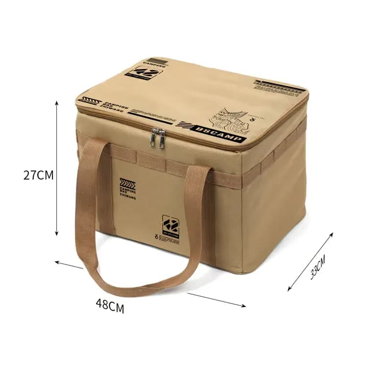 30L Waterproof Outdoor Folding Storage Bag, Khaki - View 12