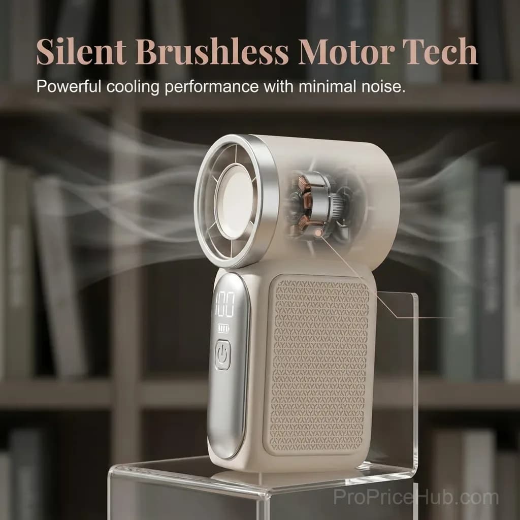 Ultra-Light Turbo Cooling Fan, White - View 7