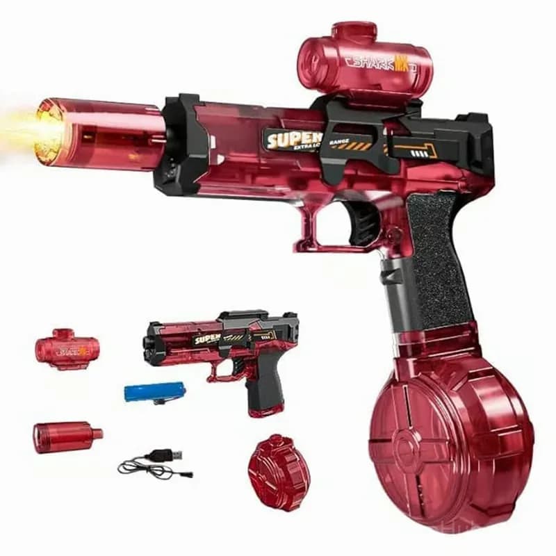 Electric Water Gun - Blue, Black & Red - View 4
