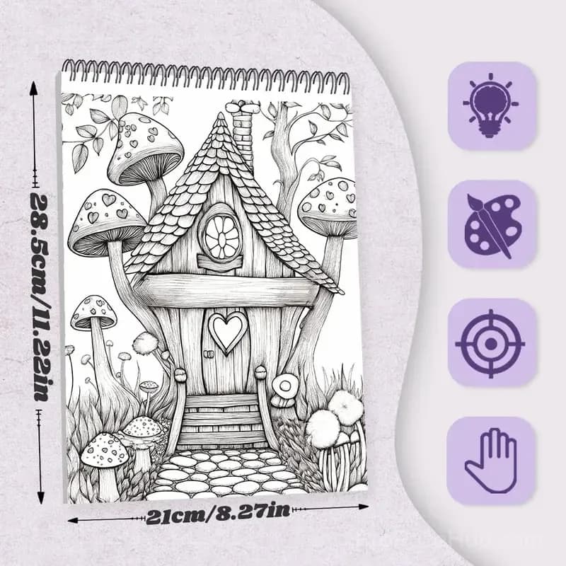 Adult Coloring Stress Relief Books (Hardcover) - View 21