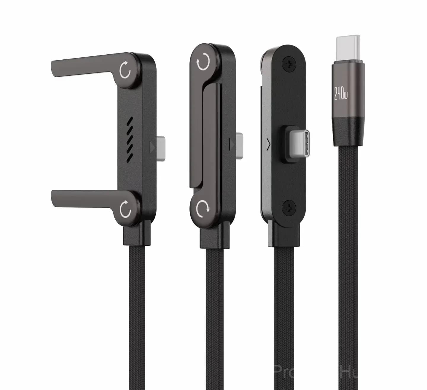 240W Super Fast Charging Cable with 360° Rotating Stand - View 5
