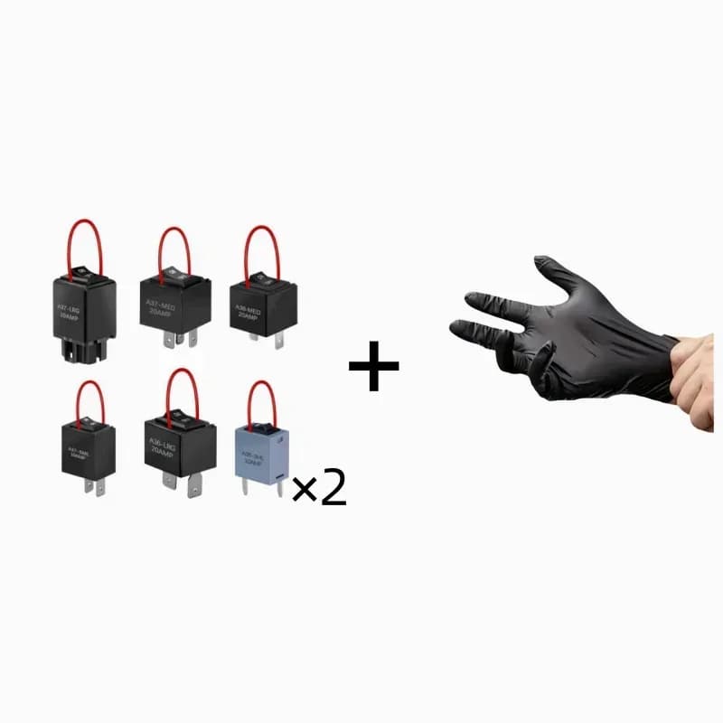 Automotive Relay Tester and Bypass Jumper Set, Black - View 11