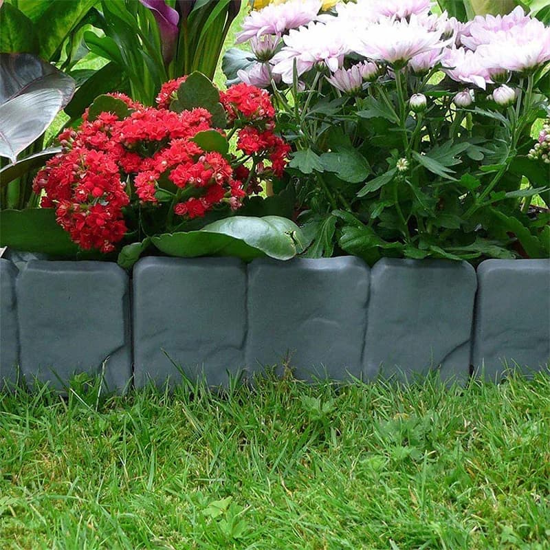 Faux Stone Garden Edging Border – Natural Rock Look Landscape Edge - View 8