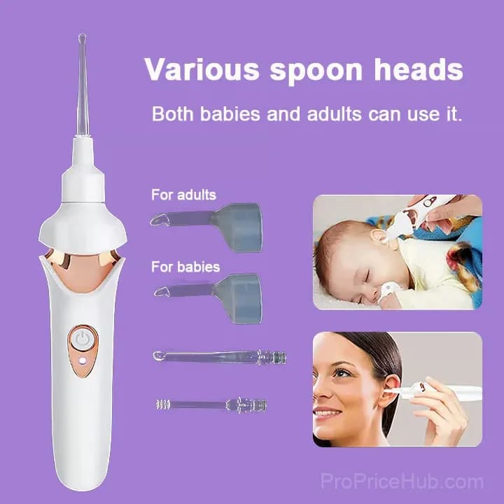 Painless Ear Cleaning Tool for Family, White - View 5
