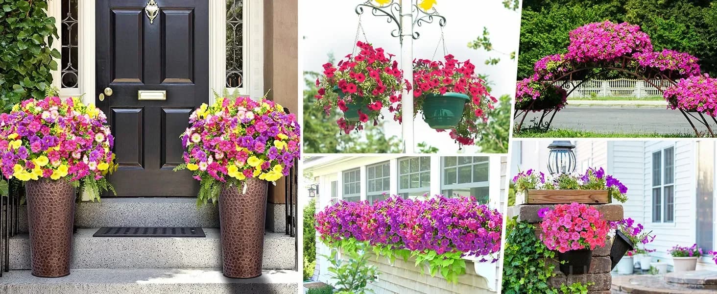 UV Resistant Artificial Petunias Flowers - View 32