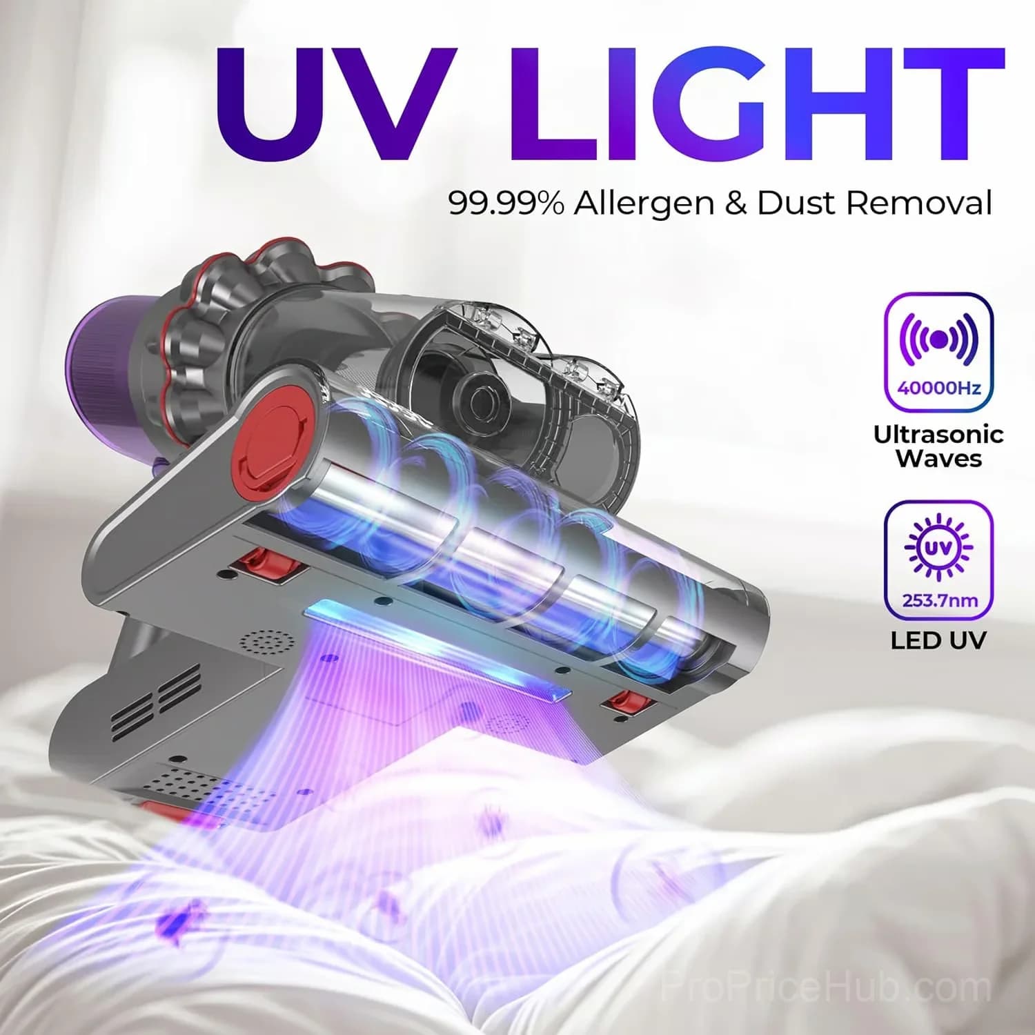 UV Bed Vacuum Cleaner for Mattresses, 1-Piece - View 7