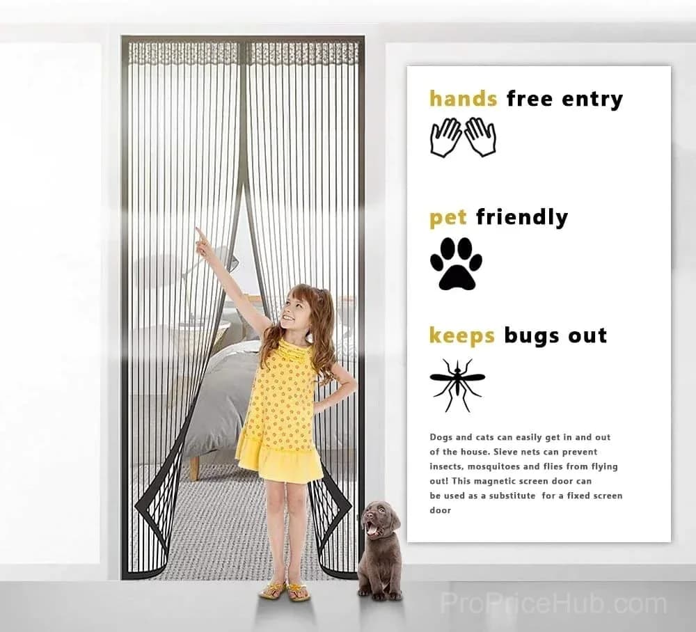 Magnetic Screen Door, Hands-Free Patio Entry - View 13