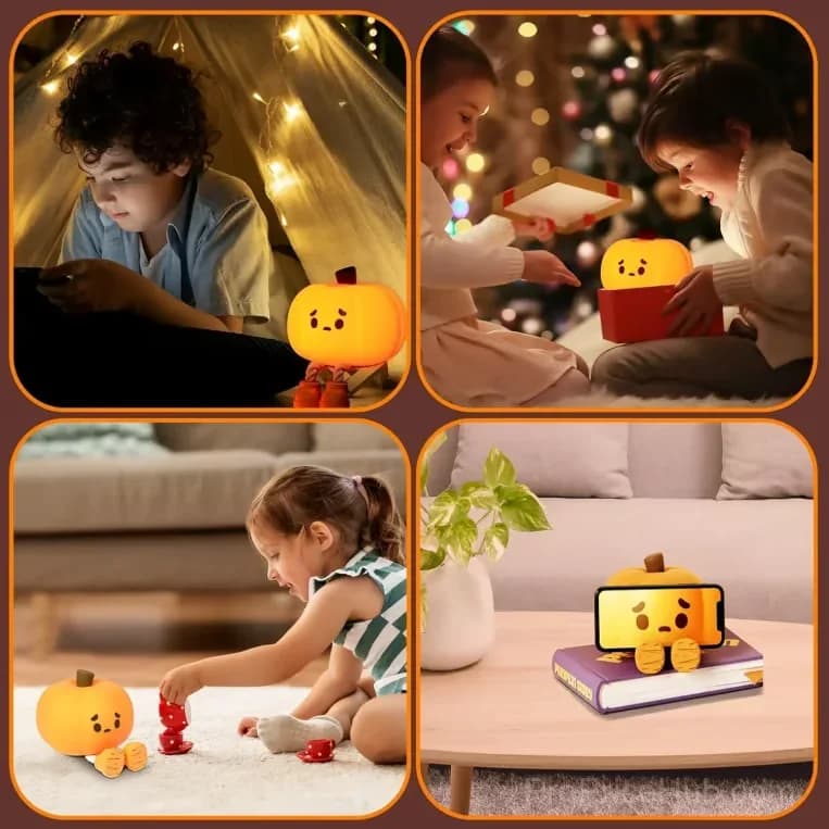 Pumpkin Shaped Night Light for Lighting Decor - View 4