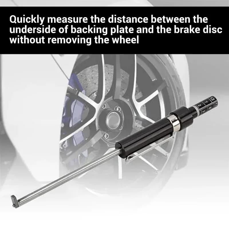 No-Tire-Removal Brake Pad Thickness Gauge - Quick Brake Check Tool - View 5