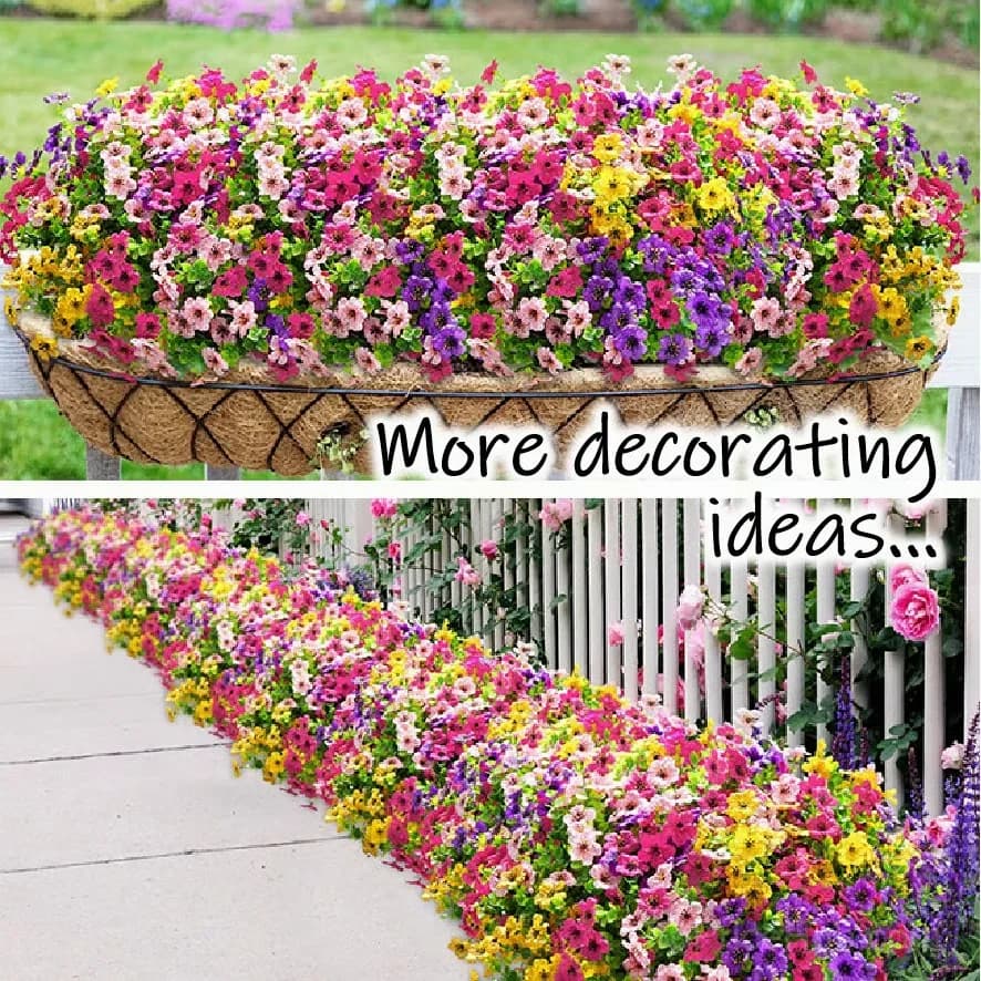 High-Quality Artificial Flowers, 6 Pieces for One Pot, All Colors - View 11
