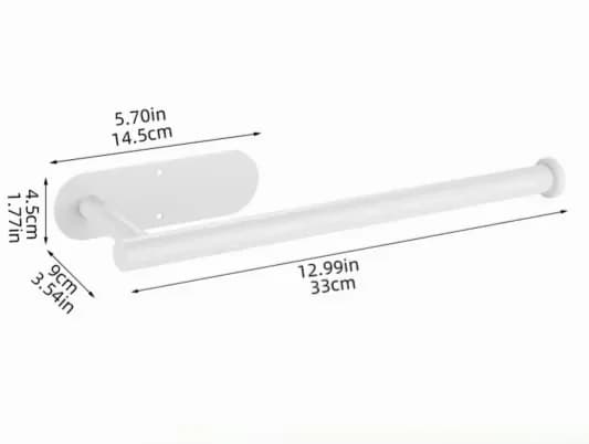Black Under-Cabinet Paper Towel Holder for Kitchen - View 16