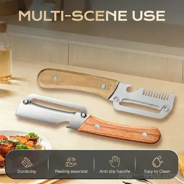Multi-Function Vegetable Peeler - Kitchen Cutter & Prep Tool - View 3