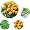 10-Piece UV Resistant Waterproof Faux Tulip Bouquet – Artificial Flowers for Indoor/Outdoor Decor - View 10