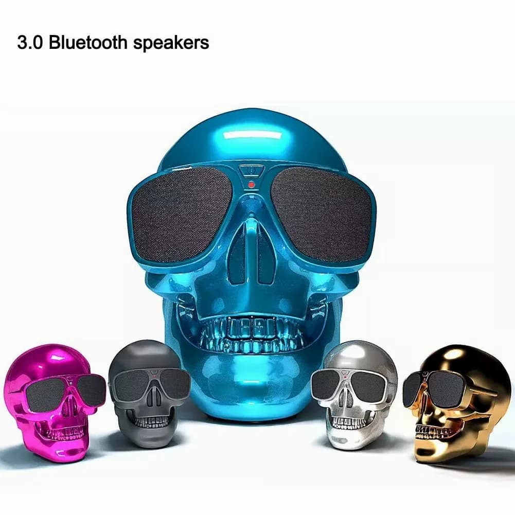 Skeleton Bluetooth Speaker, Black Frosted, Small - View 14