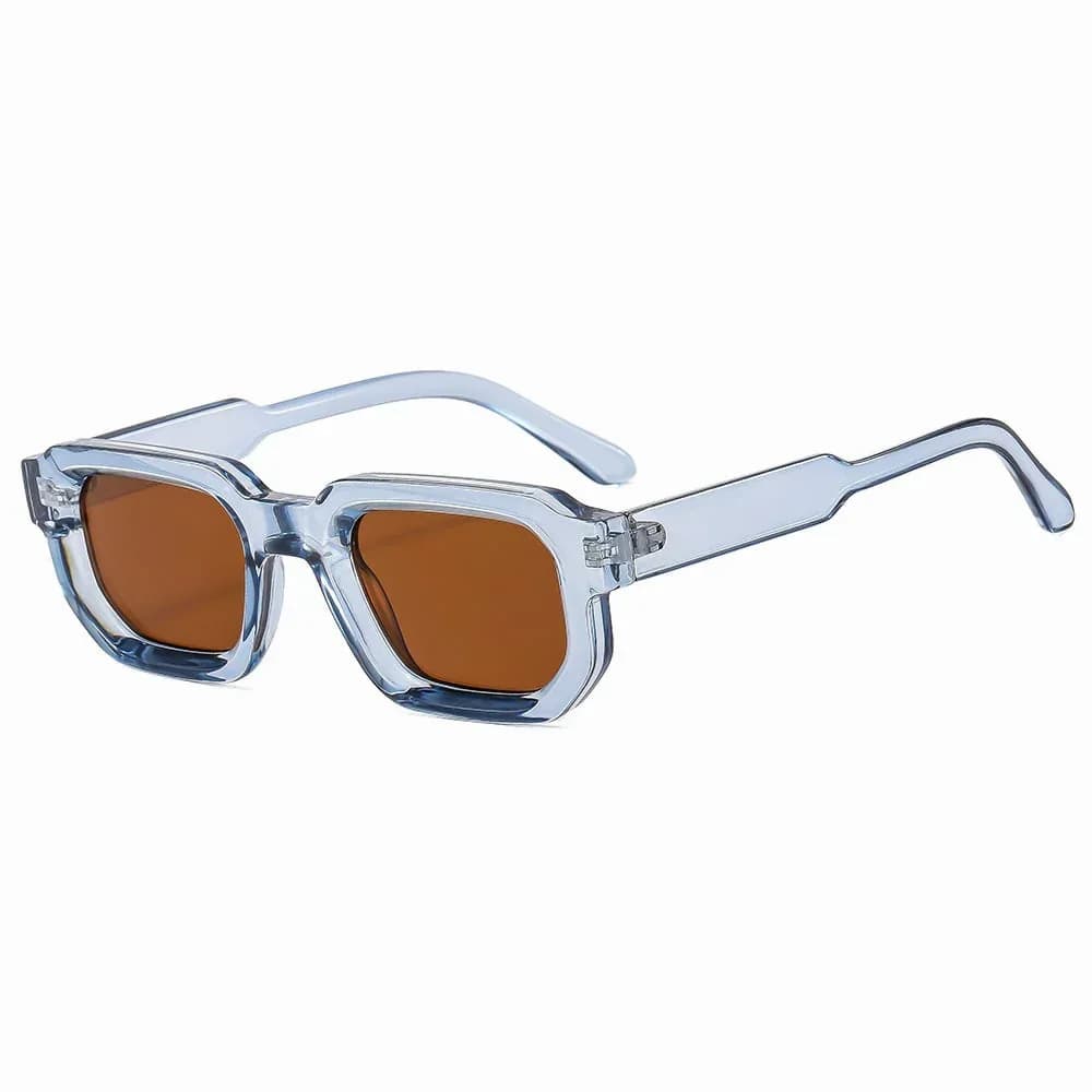 6-Pack Vintage Rectangle Sunglasses for Men & Women - UV400 Protection - View 14