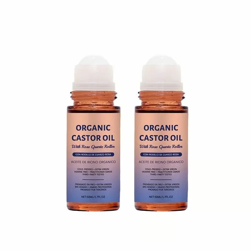 Organic Golden Castor Oil Roll-On with Rose Quartz, 1 Pc - View 16