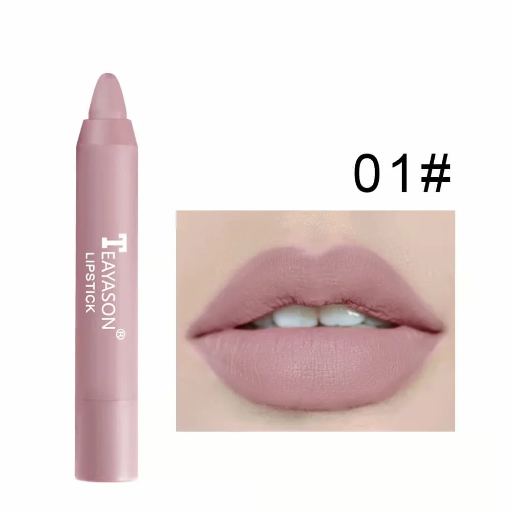 12-Color Matte Lipstick Pen - 01# - View 7