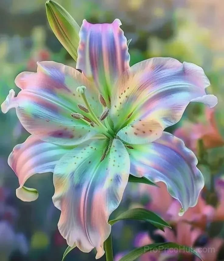 Rare Feather-Edged Lily Bulbs – Pink & White Blooms, Easy to Grow - View 8