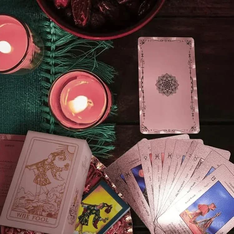 Rose Gold Tarot Card Deck with Guide Book - View 3