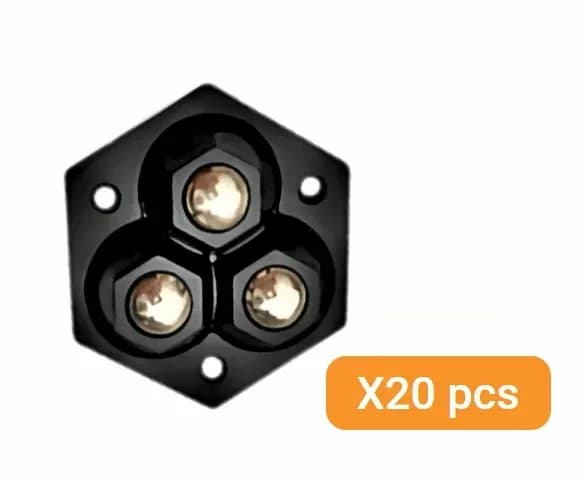360° Rotating Three-Ball Caster Wheels, White, 4-Pack - View 19