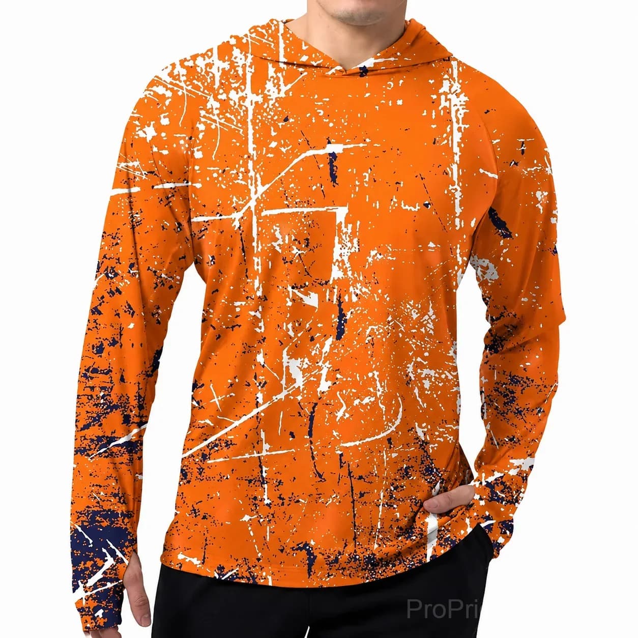Men's UPF 50+ Swim & Outdoor Sun Hoodie - View 7