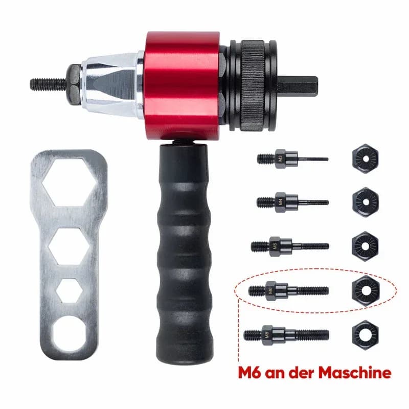 M3-M8 Electric Rivet Gun Adapter Set - View 5