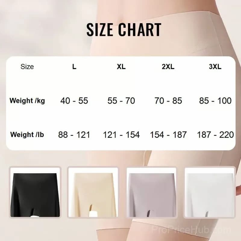 Women's High-Waist Ice Silk Tummy Control Shapewear, Black/Nude L - View 10