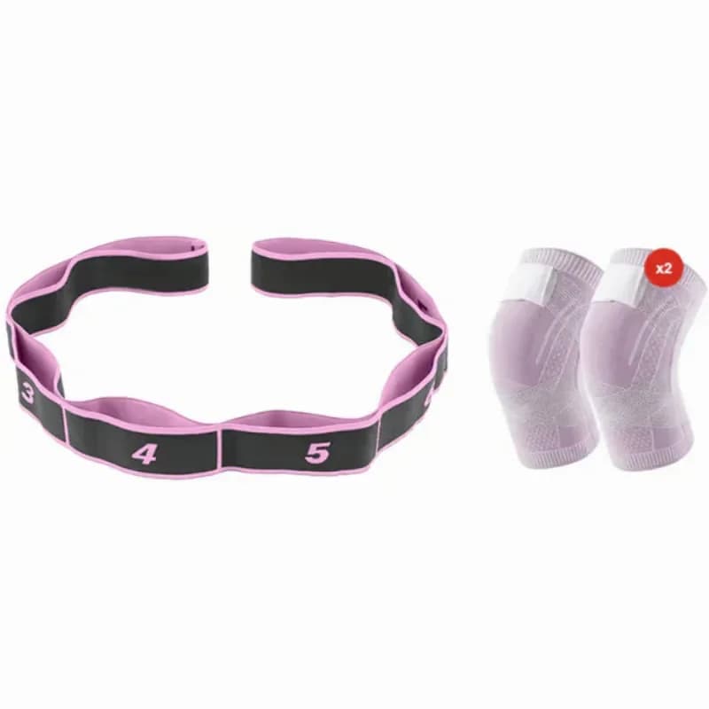 Resistance Band for Fitness and Yoga, Red, No Rear Strap - View 34