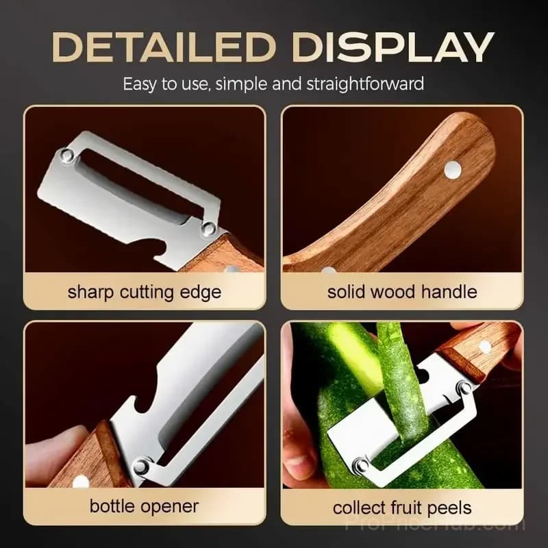 Multi-Function Vegetable Peeler - Kitchen Cutter & Prep Tool - View 4