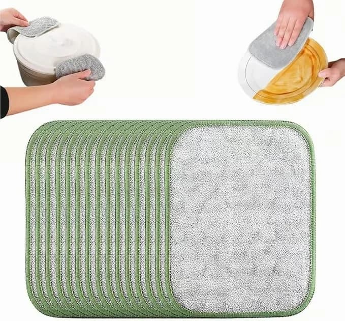 5-Pack Double-Sided Non-Scratch Steel Wire Scrubber Cloths - View 11