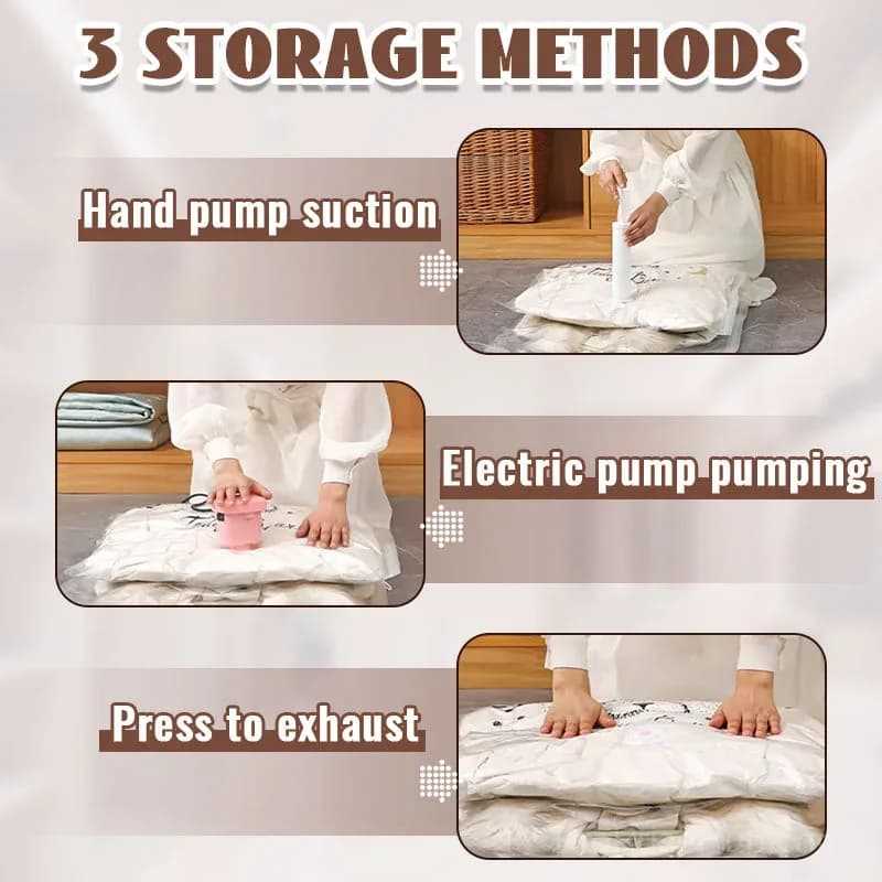 Vacuum Storage Bags for Space-Saving Organization - View 6