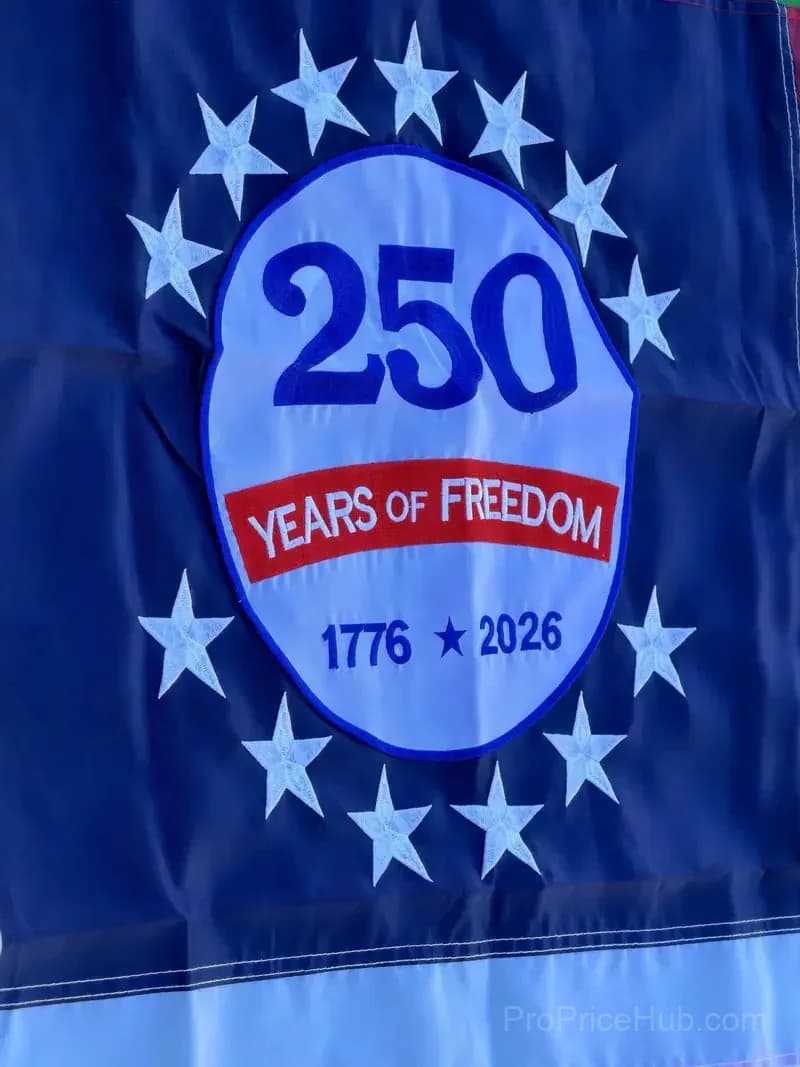 250th Anniversary Commemorative USA Flag (1776–2026) - View 5