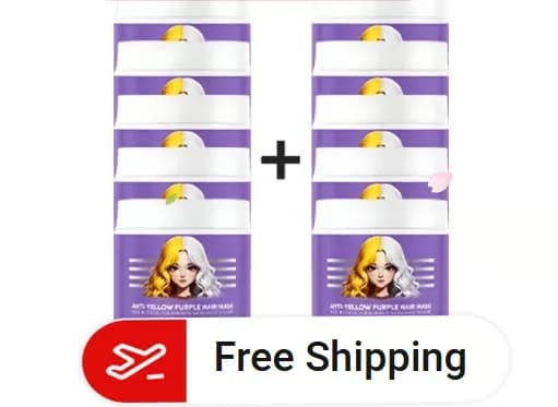 Anti-Yellowing Purple Hair Mask, 100g - View 15