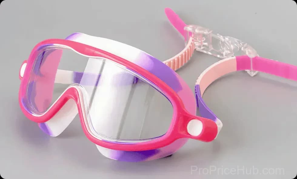 Kids Anti-Fog Swimming Goggles with Nose Clip & Ear Plugs, Light Blue - View 15