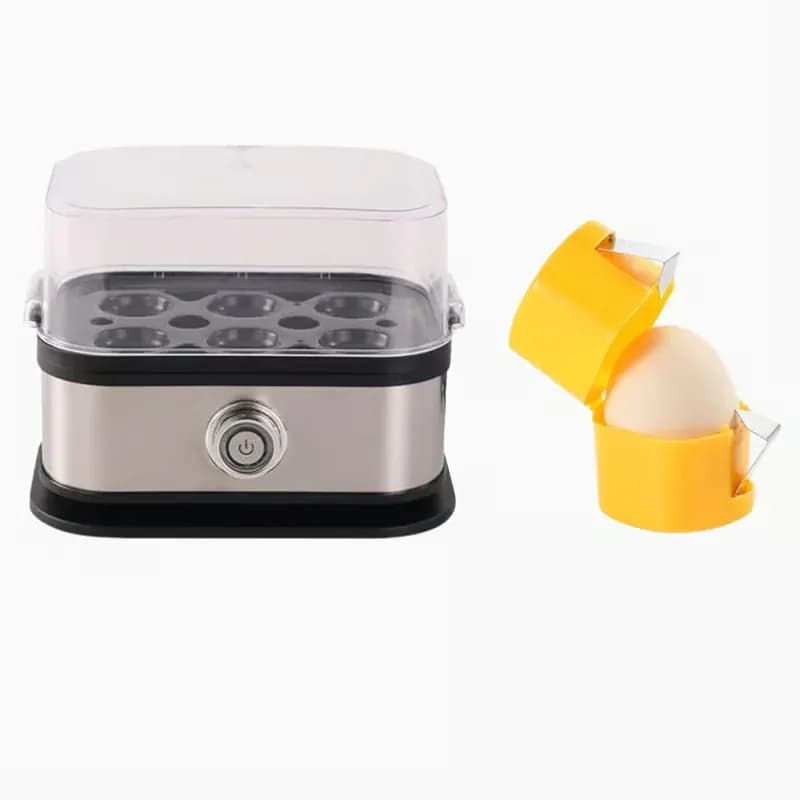 Multifunctional 110V Egg Steamer with Clear Lid, No Opener - View 10