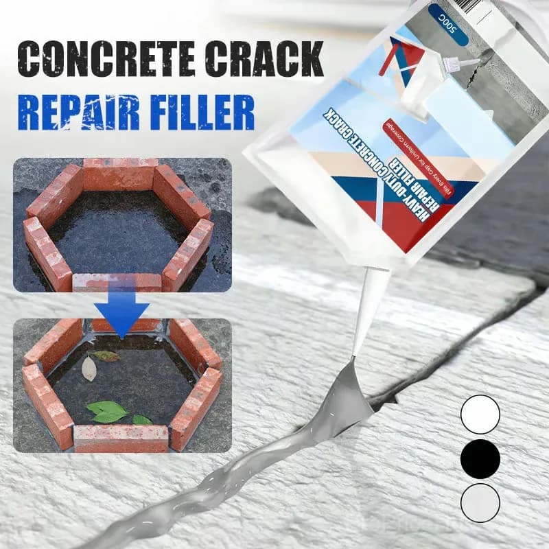 Heavy-Duty Concrete Crack Repair Adhesive, White, 200g - View 2