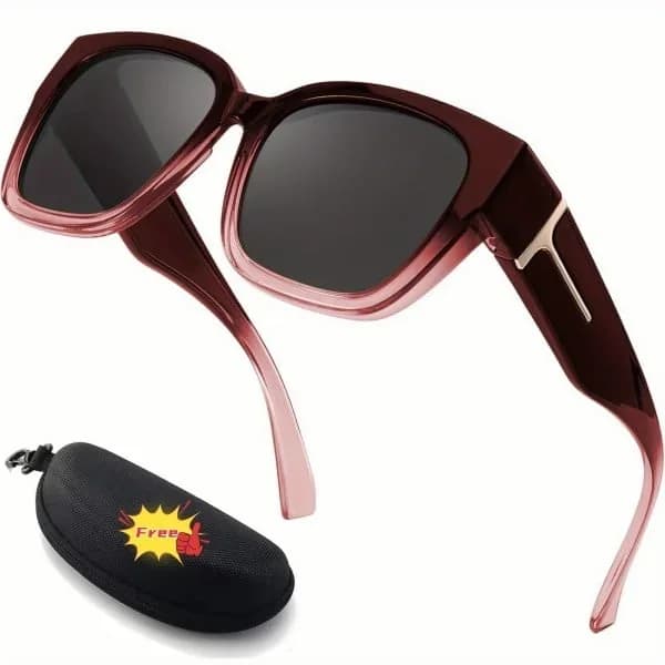 Polarized Fit Over Sunglasses for Women – UV400 Floral Frame - View 14