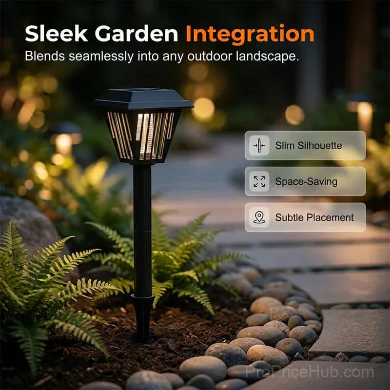 Outdoor Solar Mosquito Killer LED Lamp, Stake/Stand, Black, 1 Pc - View 7