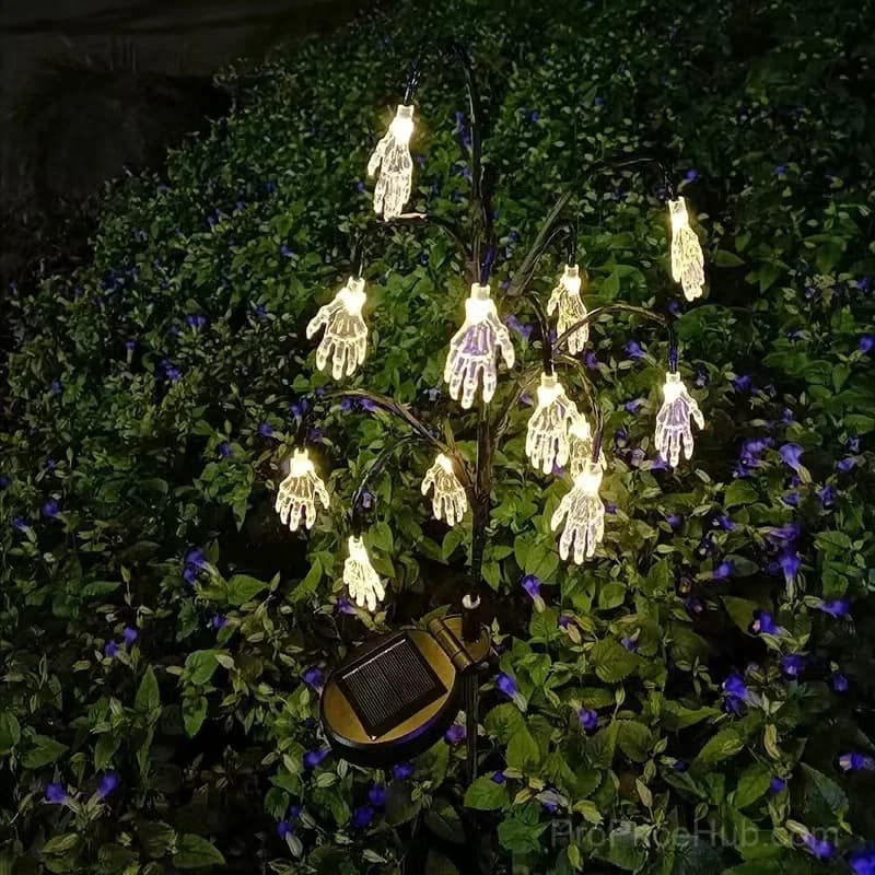 Halloween Ghost Solar Ground Stake Lawn Light, 16 LED - View 9