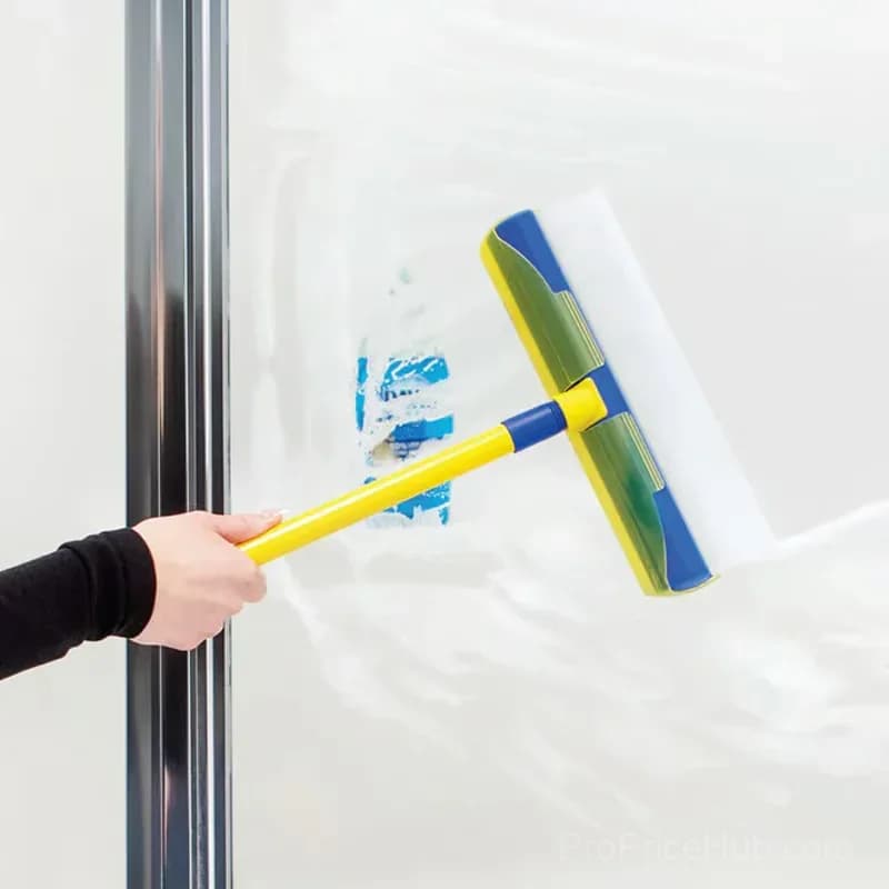 Scratch-Free Streak-Free Glass Cleaning Squeegee Set, 5-Piece, Blue - View 4