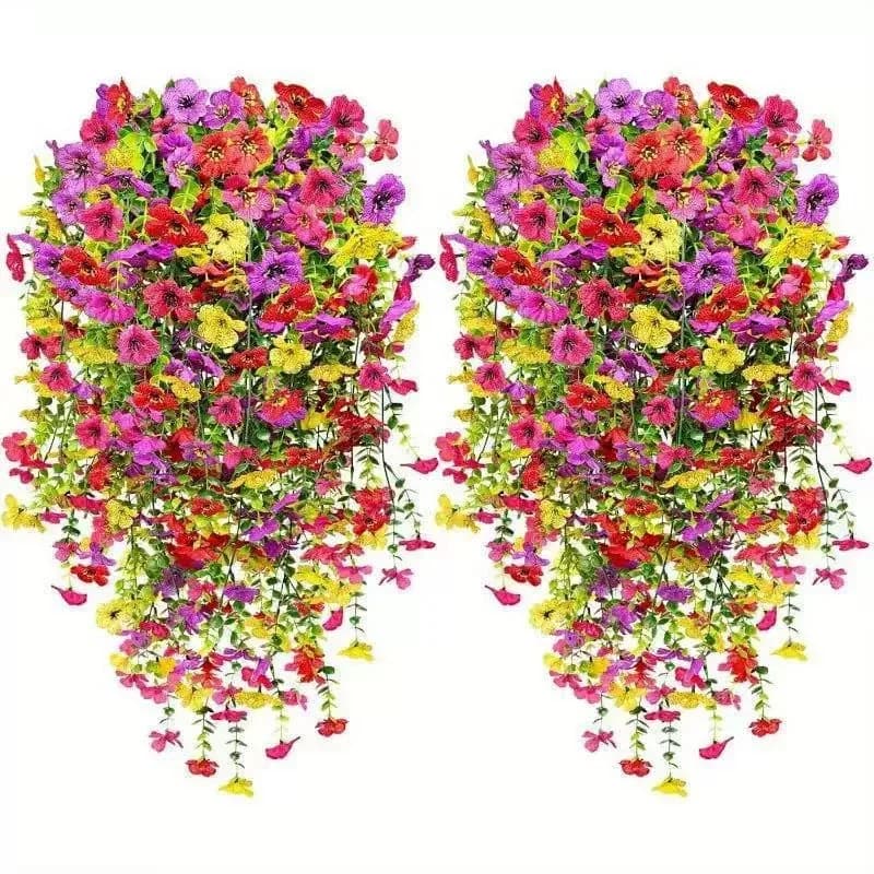 Outdoor Cascading Daisy & Eucalyptus Artificial Flowers, UV Resistant - View 9