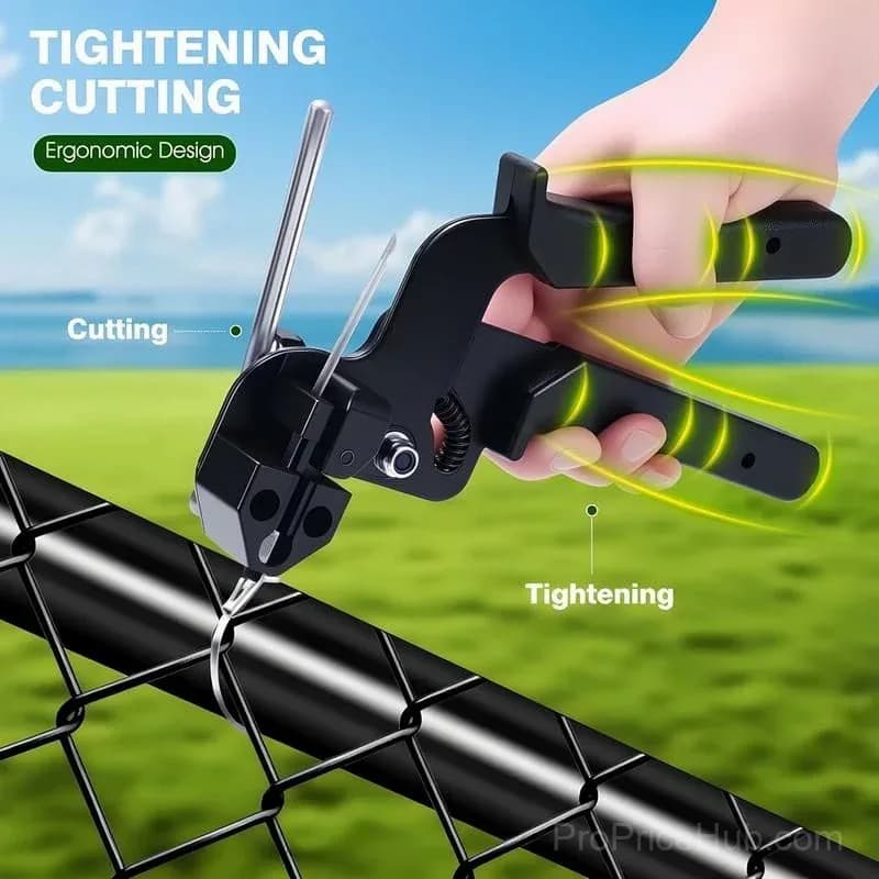 Stainless Steel Cable Tie Gun with Metal Zip Ties - View 3