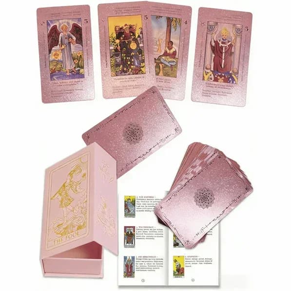 Rose Gold Tarot Card Deck with Guide Book - View 8