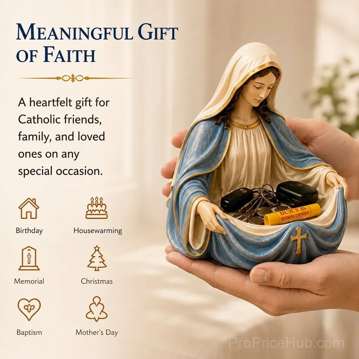 Handmade Virgin Mary Catch-All Bowl - Organizer - View 6