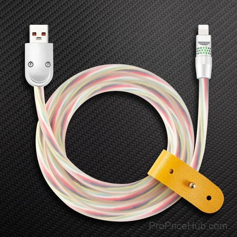 100W Fast Charging Cable with RGB Glow - View 22