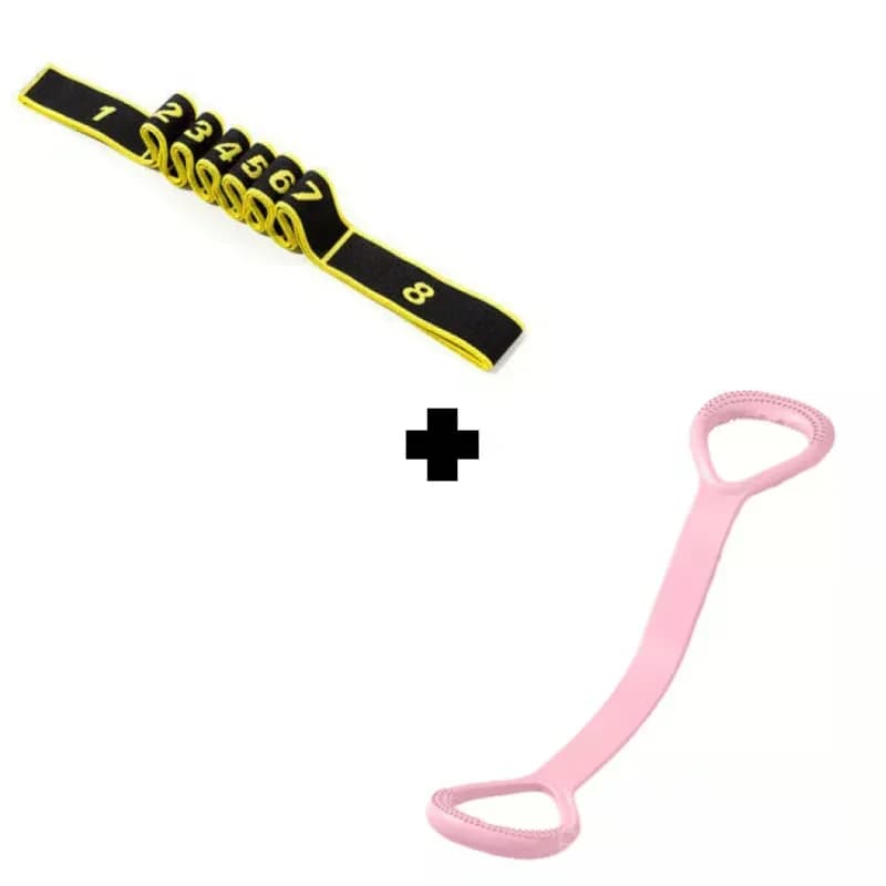 Resistance Band for Fitness and Yoga, Red, No Rear Strap - View 23