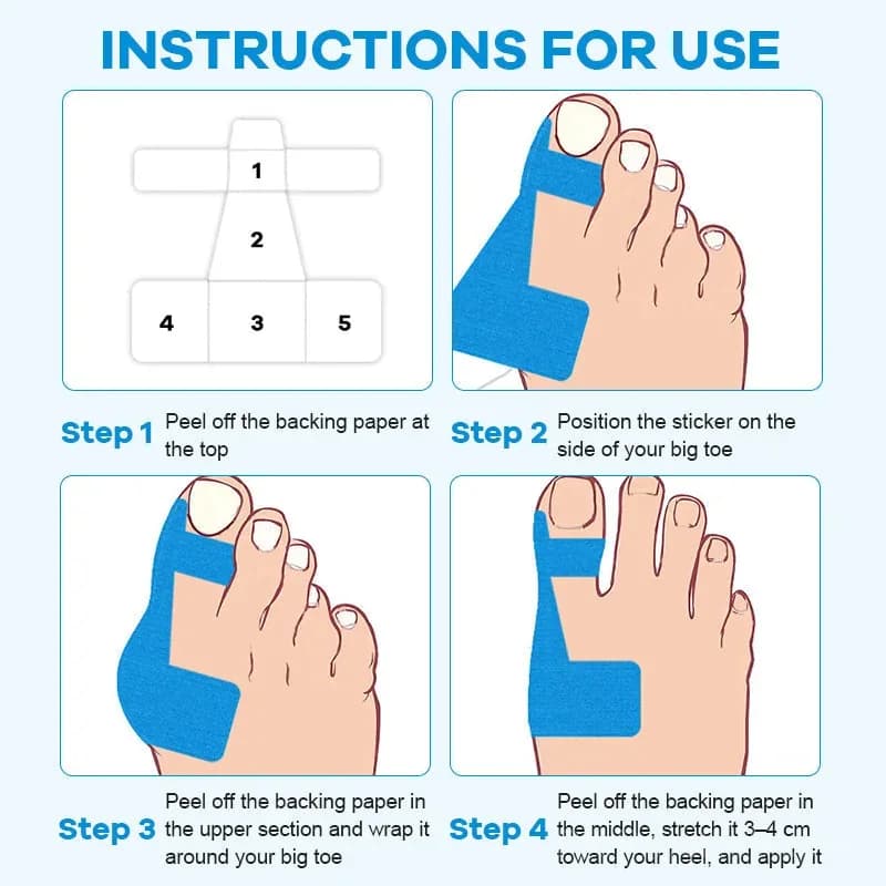 Pre-cut Bunion Corrector Kinesiology Tape - View 7