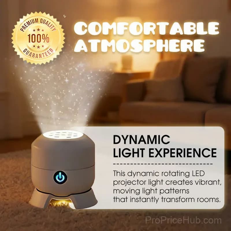 Dynamic Rotating Ocean LED Light Projector, Rechargeable - View 6